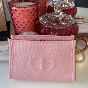 Dior Light Pink Cosmetic Pouch Christian Dior